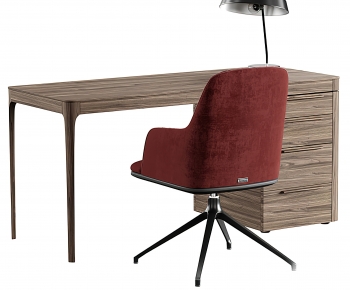Modern Computer Desk And Chair-ID:535070944