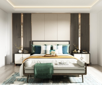 New Chinese Style Bedroom-ID:238749032