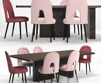 Modern Dining Table And Chairs-ID:651254897