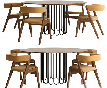 Modern Dining Table And Chairs-ID:503856902