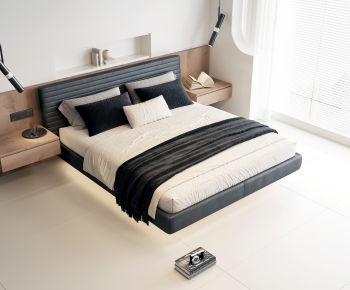 Modern Double Bed-ID:782521019