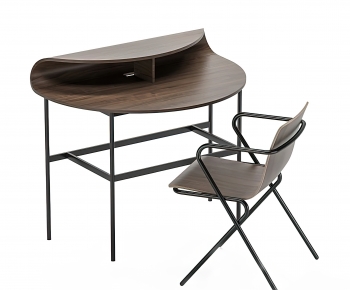 Modern Computer Desk And Chair-ID:796922923