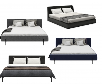 Modern Double Bed-ID:722560886