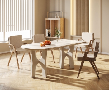 French Style Dining Table And Chairs-ID:551100976