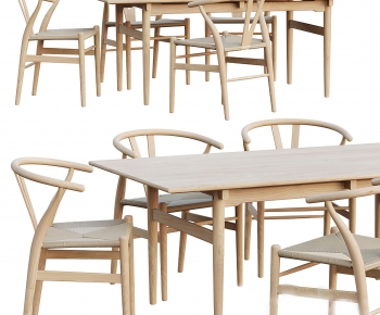 现代长方形餐桌椅-ID:143160841