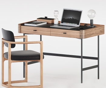 Modern Computer Desk And Chair-ID:738812921