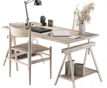 Modern Computer Desk And Chair-ID:998946915