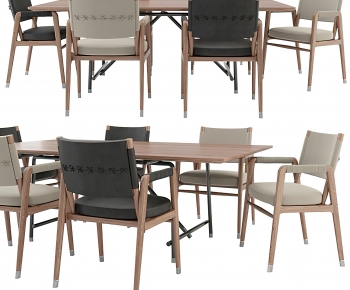 现代长方形餐桌椅-ID:566049105