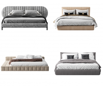 Modern Double Bed-ID:143244033