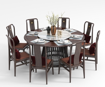 New Chinese Style Dining Table And Chairs-ID:460901986