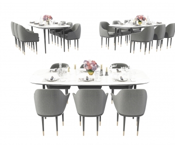 Modern Dining Table And Chairs-ID:215790031