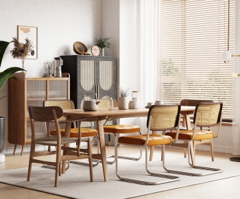 Nordic Style Dining Table And Chairs-ID:902140153