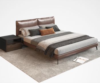 Modern Double Bed-ID:432107931
