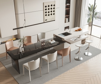 Modern Dining Table And Chairs-ID:688942911
