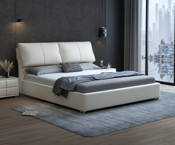 Modern Double Bed-ID:280693055