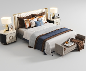 American Style Double Bed-ID:777990109