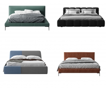 Modern Double Bed-ID:975044011