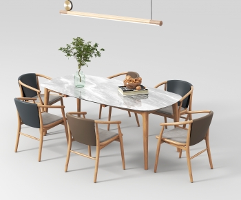 Nordic Style Dining Table And Chairs-ID:207572946