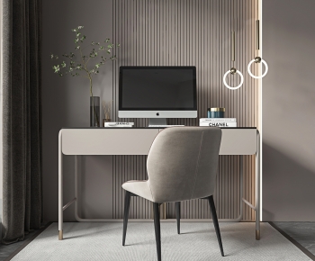 Modern Computer Desk And Chair-ID:544876105