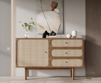 Nordic Style Side Cabinet-ID:380388984