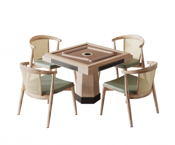 Wabi-sabi Style Mahjong Tables And Chairs-ID:162473927