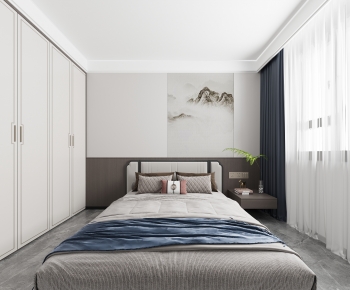 New Chinese Style Bedroom-ID:611886988
