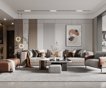 Modern A Living Room-ID:677977092