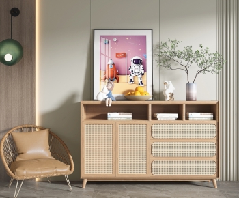 Nordic Style Side Cabinet-ID:568295961