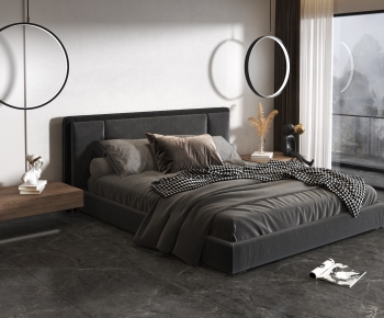 Modern Double Bed-ID:706801894