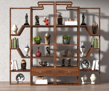 New Chinese Style Antique Rack-ID:535461906