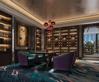 Modern Wine Cellar/Wine Tasting Room-ID:920802126