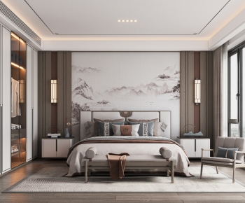 New Chinese Style Bedroom-ID:168518071