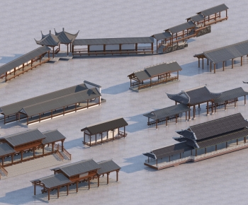 Chinese Style Building Component-ID:710215094