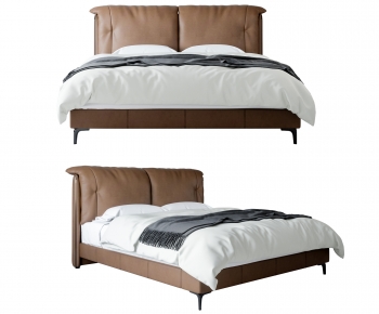 Modern Double Bed-ID:720918897