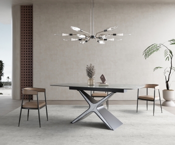 Modern Dining Table And Chairs-ID:609623916