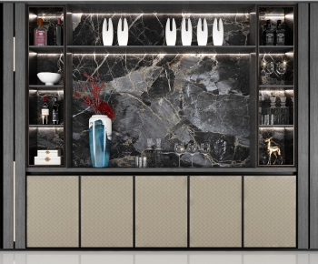 New Chinese Style Wine Cabinet-ID:753416064