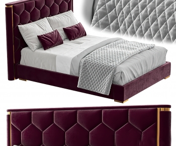 Modern Double Bed-ID:305418972