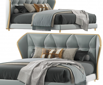 Modern Double Bed-ID:207865951