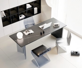 Modern Computer Desk And Chair-ID:608823062