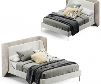 Modern Double Bed-ID:180977117