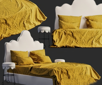 Modern Double Bed-ID:288964034