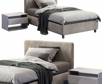 Modern Double Bed-ID:304327012