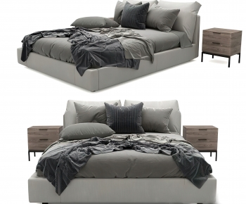 Modern Double Bed-ID:270682105
