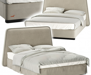 Modern Double Bed-ID:448587895