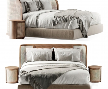 Modern Double Bed-ID:969520092