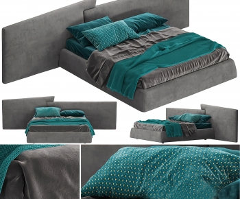 Modern Double Bed-ID:824527985