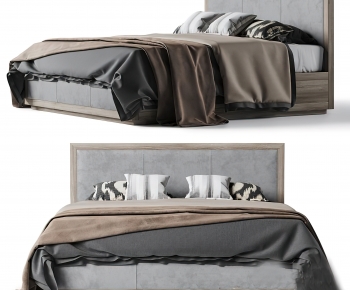 Modern Double Bed-ID:583683019