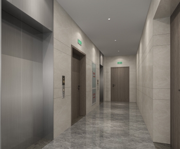 Modern Office Elevator Hall-ID:112290429