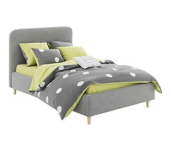 Modern Double Bed-ID:186610232