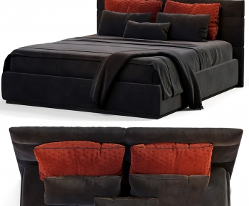 Modern Double Bed-ID:691080125